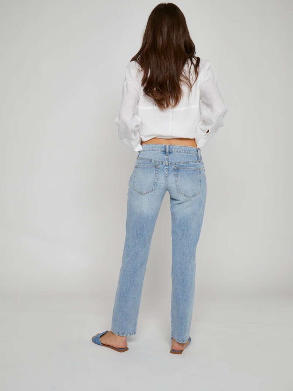 NWT Oliver Logan Chester Slim Straight Jeans Light Indigo Worn 2/26 - Picture 2 of 9